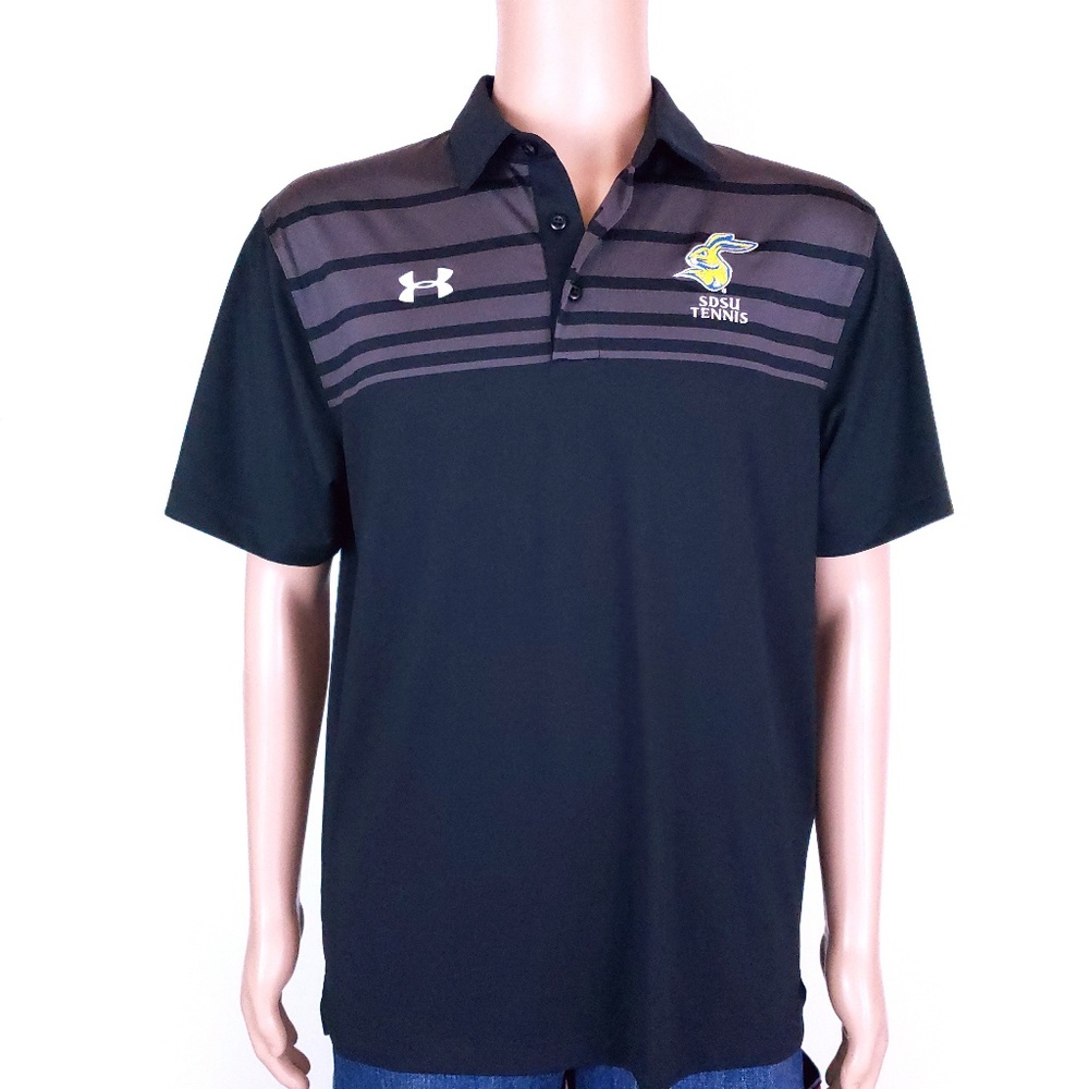 Under Armour Men Polo Shirt Loose Heatgear Size L - Picture 1 of 7